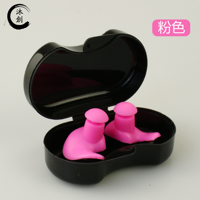 Natación tapones para los oídos de silicona tapones para los oídos impermeables natación caja espiral tapones para los oídos adultos baño de buceo fabricante de silicona