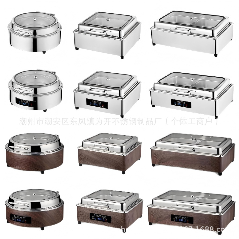 Horno de aislamiento térmico buffet de grano de madera horno de calentamiento eléctrico comercial horno de Buffy eléctrico inteligente CNC horno de calentamiento eléctrico de restauración hotelera hidráulico 9L