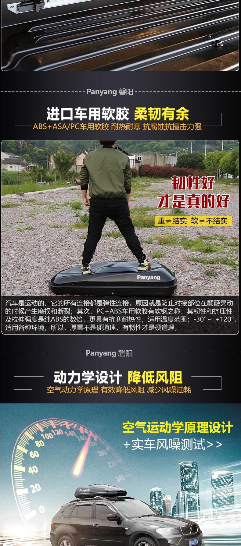 Genuine Car Roof Box Large Capacity Suv Roof Box Universal Ultra-Thin Suitcase Luggage Rack