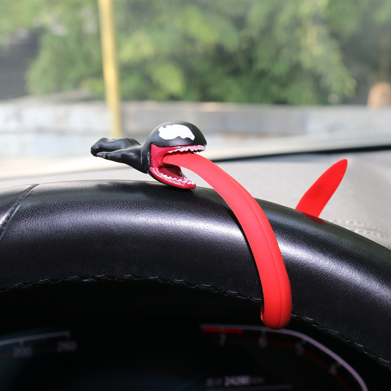 Mini batería de veneno, coche eléctrico, decoración de motocicleta, colgante, decoración, coche, coche, muñeca Marvel, muñeca