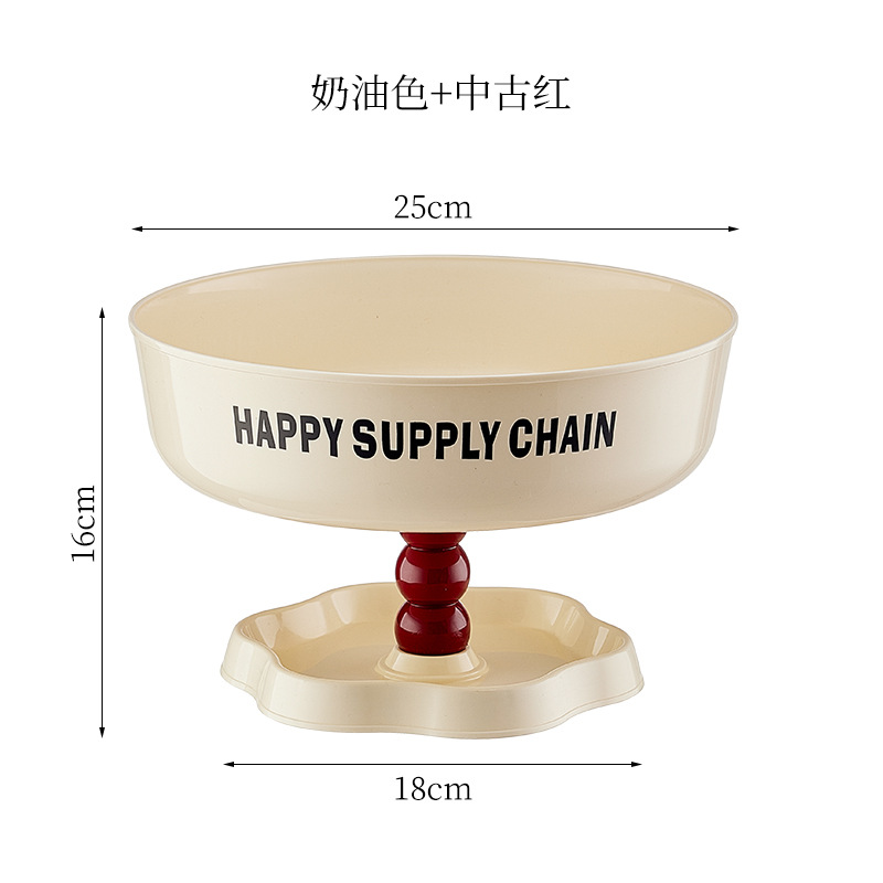 Plato de frutas de alto valor de cara, plato de dulces exquisito de sala de estar doméstica, plato de té de la tarde, plato de pastel francés