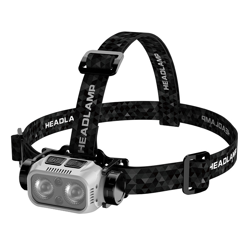 Faros de inducción, luz fuerte portátil, carga rápida, luz ligera, linterna montada en la cabeza, luz súper brillante, ciclismo al aire libre, escalada, luz de pesca nocturna image 5