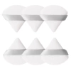 Triangular white sponge, 6 pieces, 12g