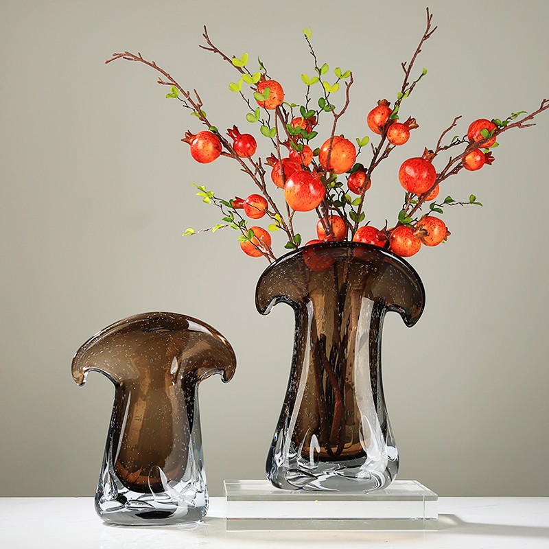 Coffee glazed art bottle ornaments can be hydroponic modern light…