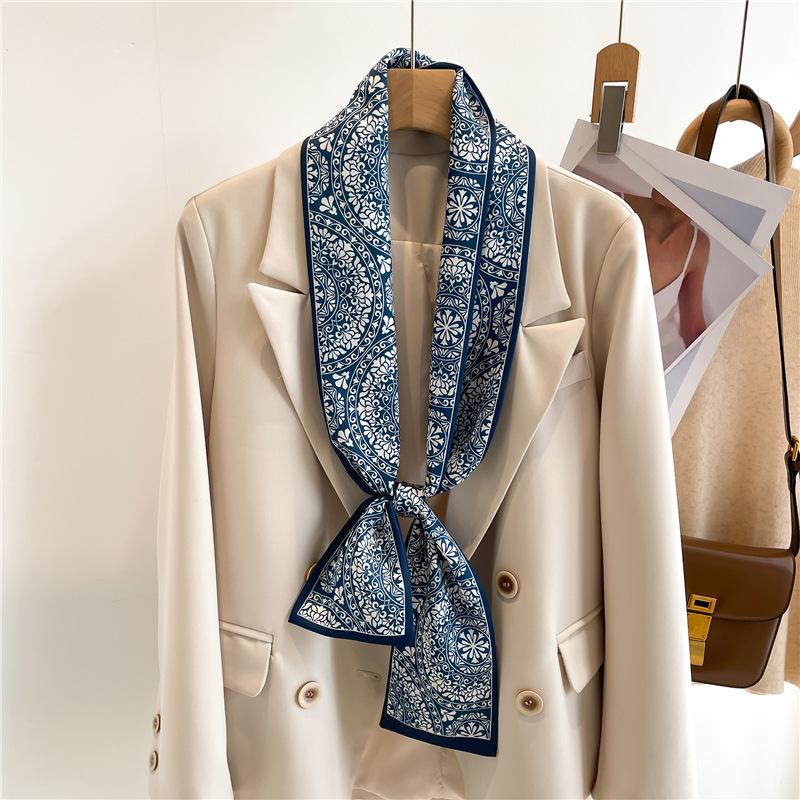 42g Weight Silk Scarf Classification Daily Occasion Satin Material Printing Pattern Summer Season Women's Gender Printing Design Elegant, IG Style Style Women's IG Style Elegant Printing Satin Printing Silk Scarf 14