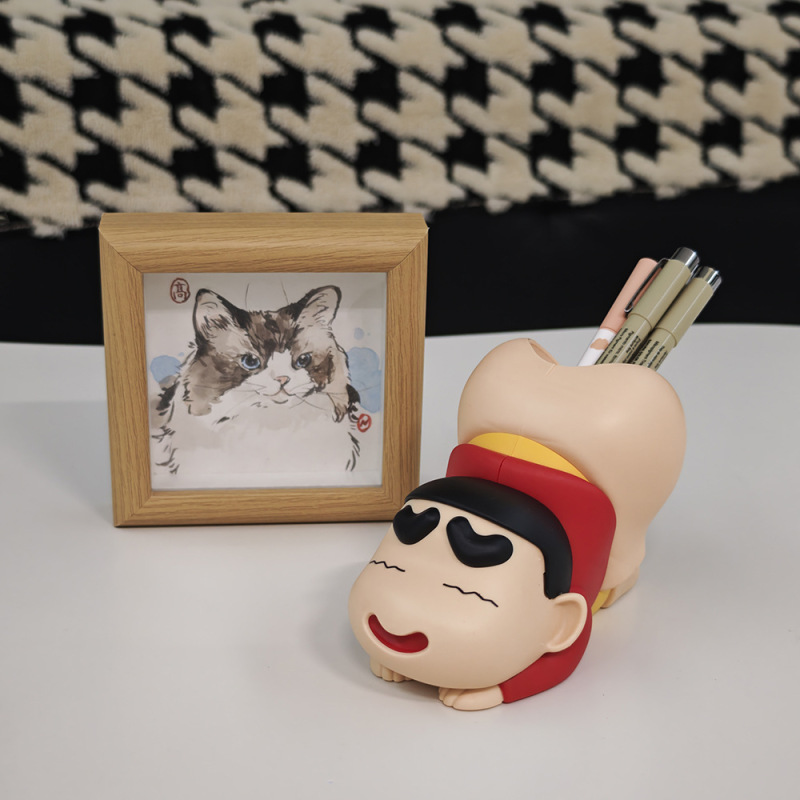 国境を越えて人気のサンリオ クレヨンしんちゃん スポンジボブシリーズ クリエイティブペンホルダー 化粧ブラシ収納 学生ギフト|undefined