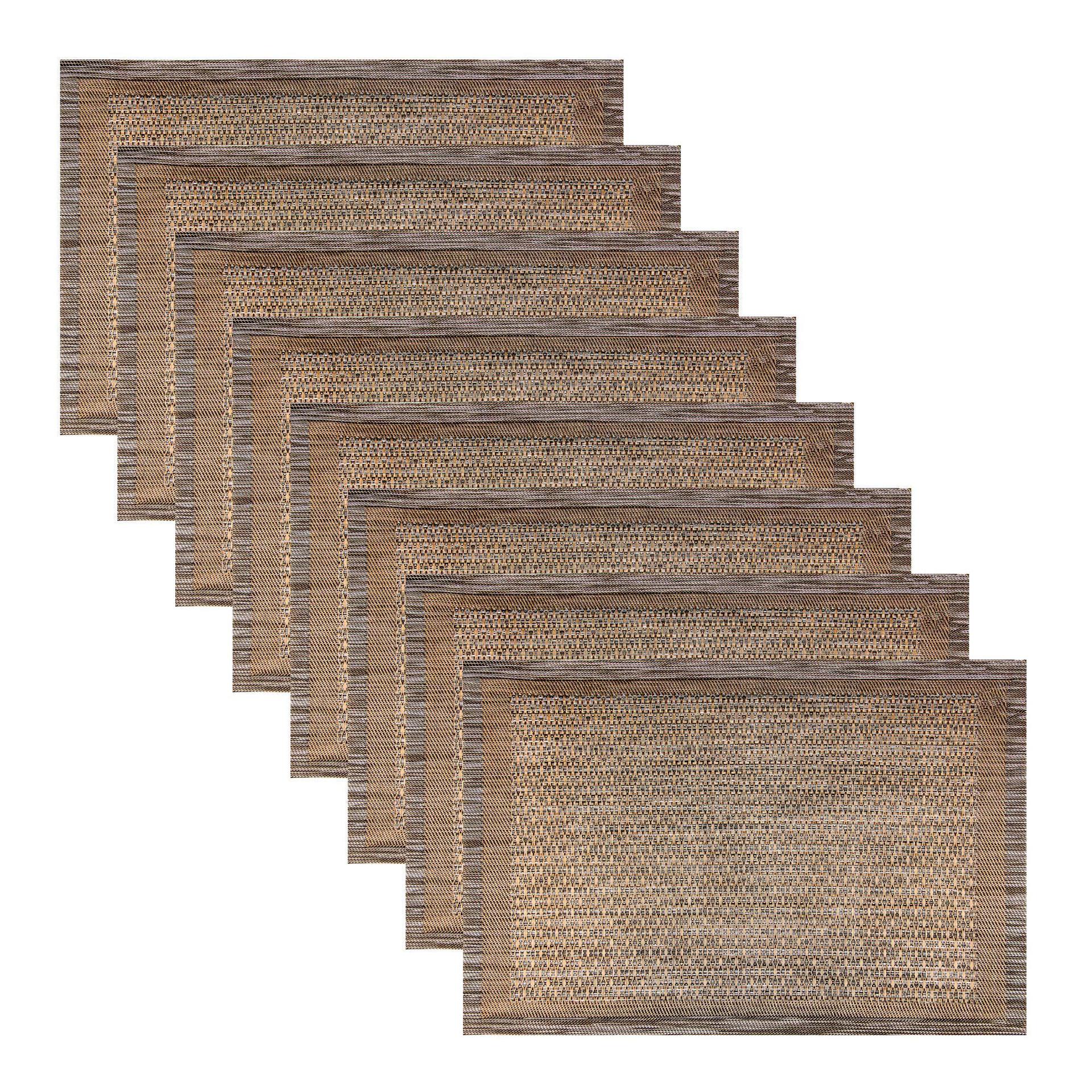 Amazon mantel de plata marrón PVC antideslizante estera occidental restaurante hogar estera de aislamiento montaña estera de mesa estera decorativa al por mayor