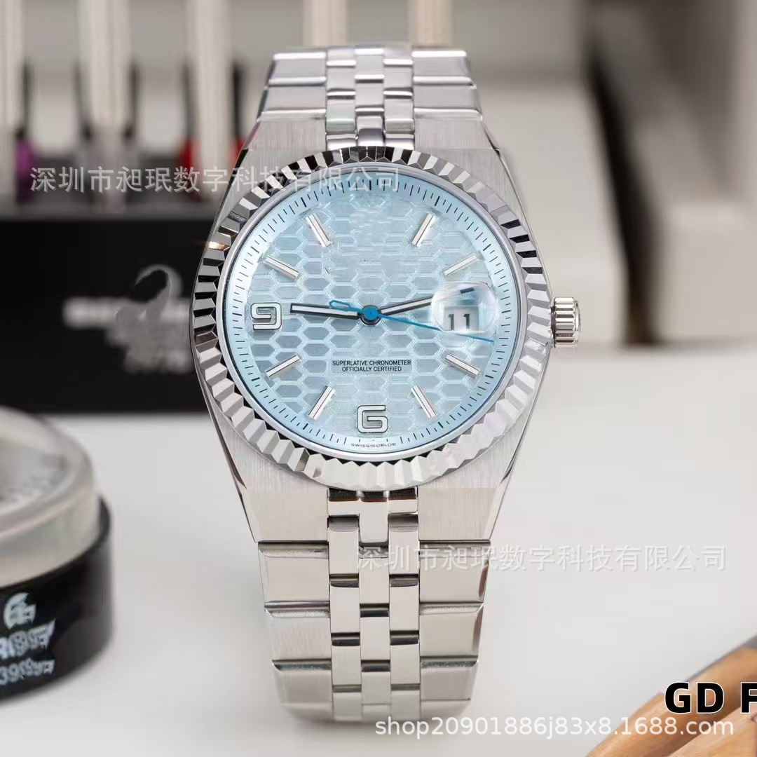 Spot Delivery 2025 New Land-Type Series Watches Cross-Border Wholesale Blue Log Men's Fully Automatic Mechanical Watch