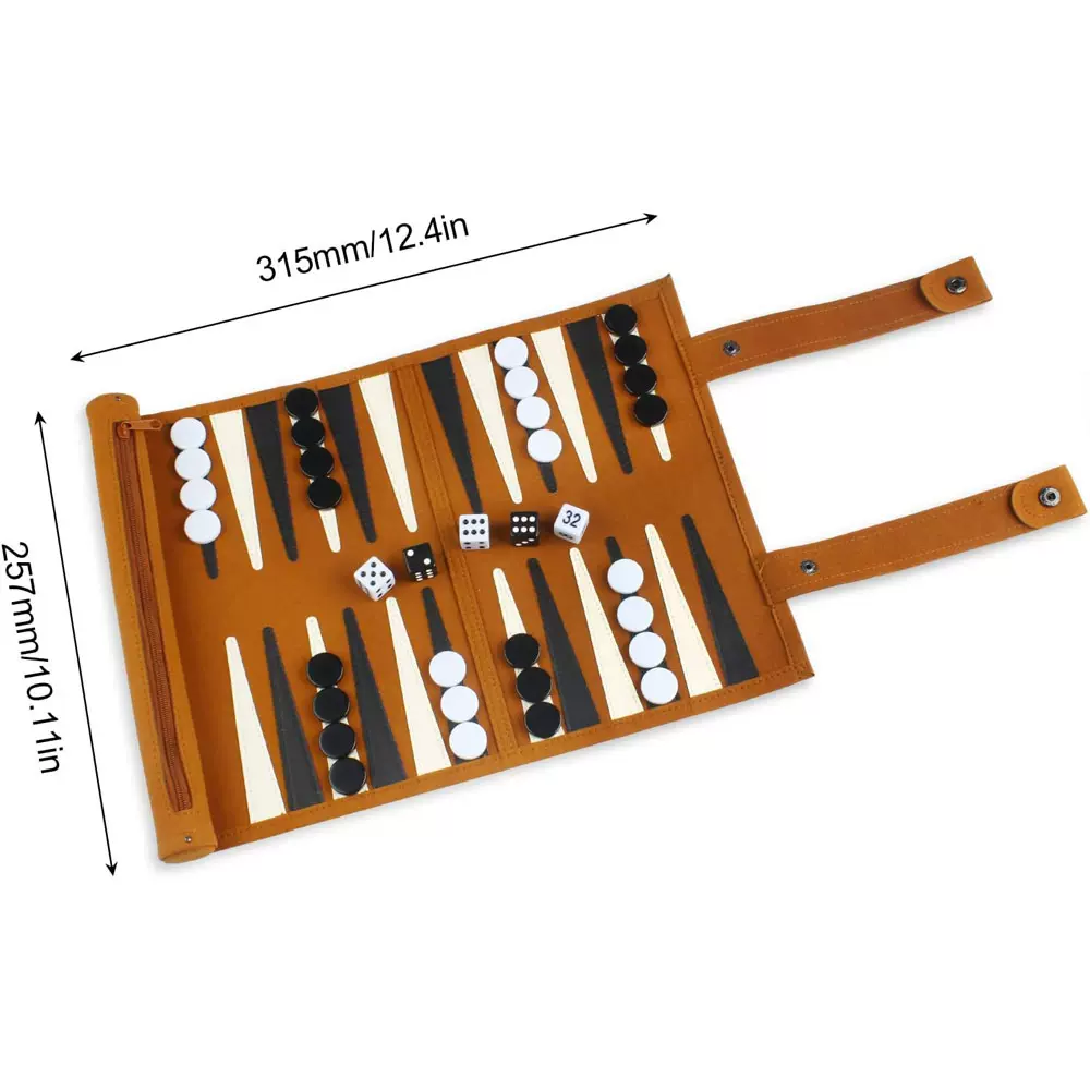 工厂现货超纤双陆棋盘居家旅行亲子游戏棋盘