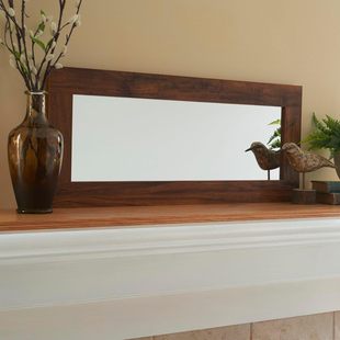 Solid Wood Bedroom Full-Length Mirror Against the Wall, Dressing Mirror, Entrance Hall, Living Room, Clothing Store Special Slimming Mirror, Simple Retro Mirror
