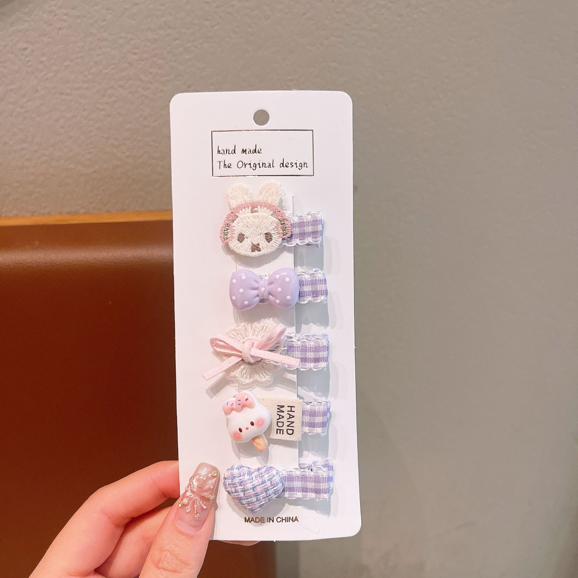 2번# 보라색 토끼 넥타이 5종 세트