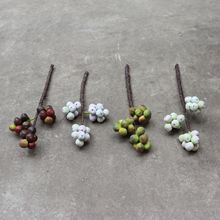 厂家直销 仿真迷你短枝单枝无花果 高档软装饰品客厅餐桌整体花艺