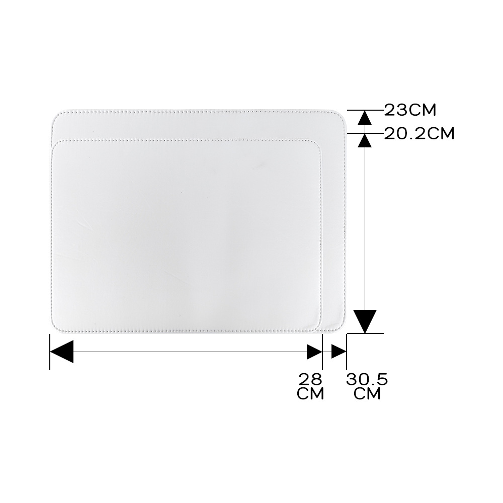 Nuevos productos de sublimación en caliente almohadilla de ratón de cuero anti-deslizante personalizada almohadilla de ratón de escritorio de computadora se puede imprimir LOGO