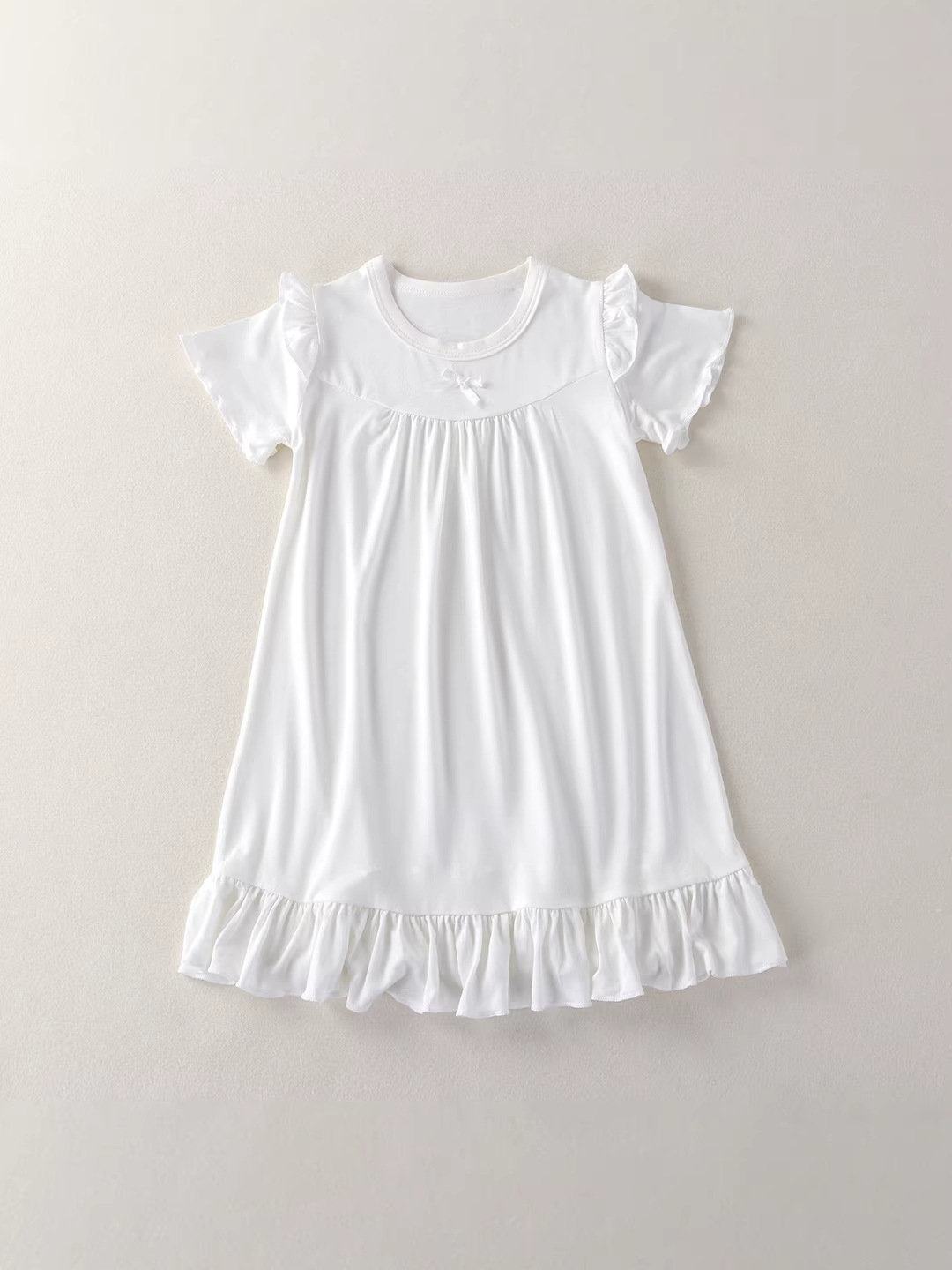 Pijamas infantiles niñas set de ropa para el hogar moda primavera y verano delgada ropa de aire acondicionado infantil encaje princesa viento