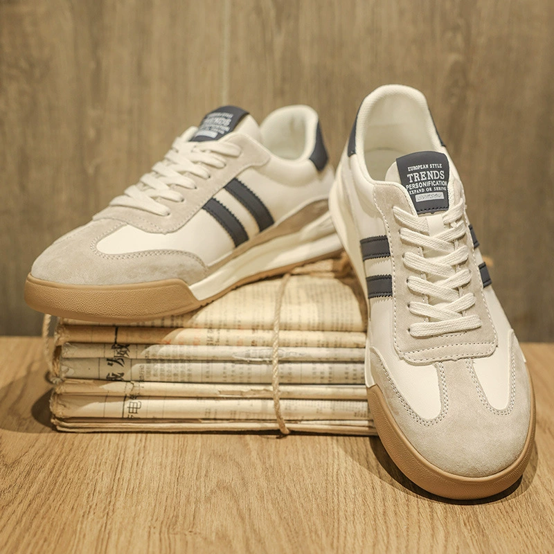 Fashionable sneakers, comfortable universal white shoes, soft sole