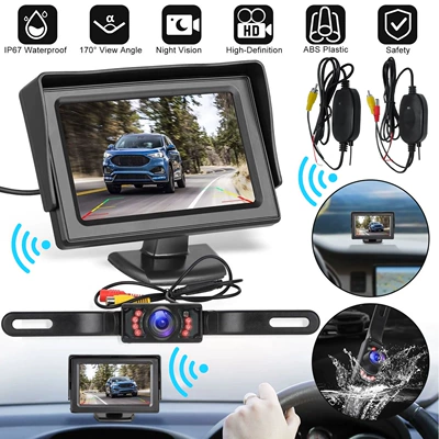 4.3inch Desktop Displays Display Car display - 43inch-desktop-monitor-wireless-transmitter-long-license-plate-wireless-version