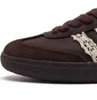 German training white shoes/black and white lace