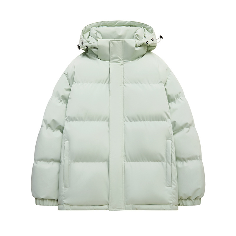 Winter new down and men's hooded thick couple's bread jacket, trendy brand loose Baita warm cotton jacket_voghion.com