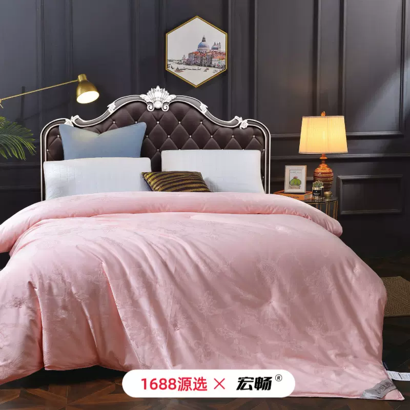 蚕丝被全棉60支双宫桑蚕丝春秋被冬被子母被100%蚕丝被芯批发