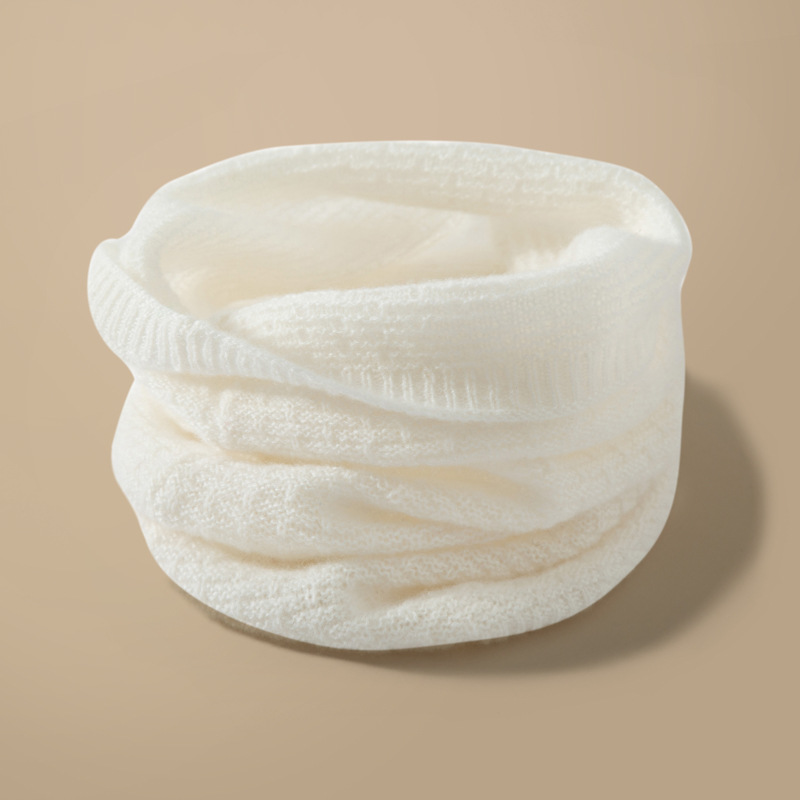 100% pure cashmere neck warmer, unisex knitted pullover neck wrap, neck protector, warm and versatile faux collar scarf