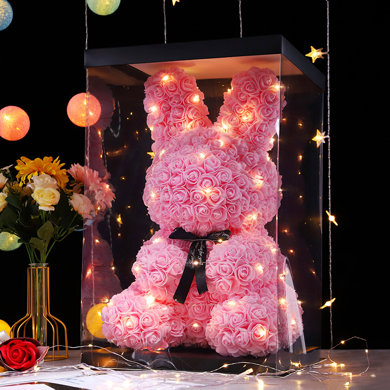 Realistic rabbit for St. Valentine's Day