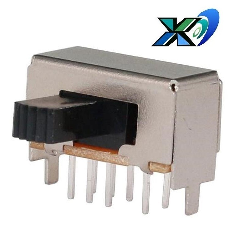 厂家 供应拨动开关 正拨 侧拨  SK-22D-XB 2档拨动开关 1P2T6脚