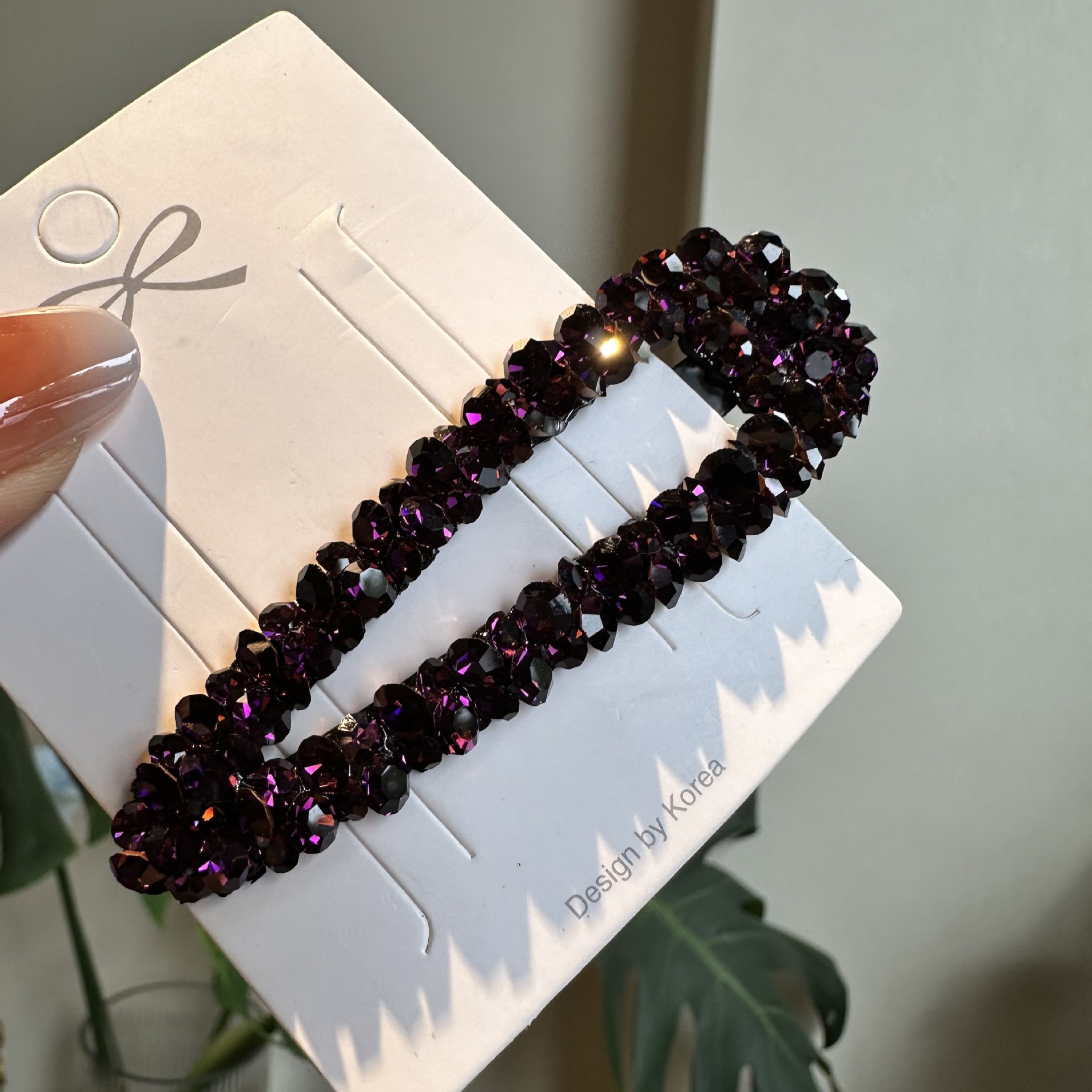 18g Weight Hair Clip Hair Accessories Type 1 Piece Quantity Daily, Street Occasion Artificial Crystal Material Solid Color Pattern All Seasons Season Women's Gender Elegant, Shiny Style Elegant Shiny Women's Solid Color Artificial Crystal Hair Clip 4