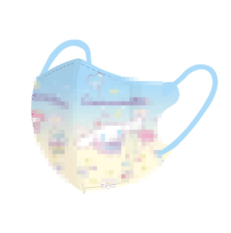漫画のパターンのかわいい使い捨て子供用マスク 3D 効率的な保護学生独立してパッケージ化された通気性のある保護マスク|undefined
