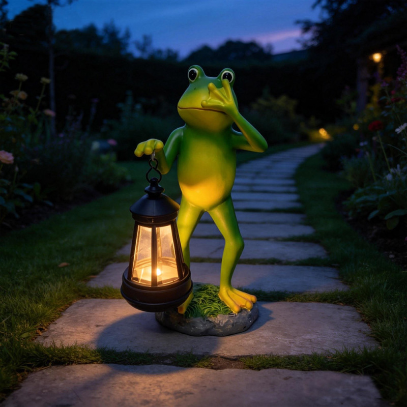 Cross-Border Garden Decoration Frog Solar Light Outdoor Simulated Animal Garden Landscape Light Creative Resin Crafts Cross-Border Garden Decoration Frog Solar Light Outdoor Simulated Animal Garden Landscape Light Creative Resin Crafts