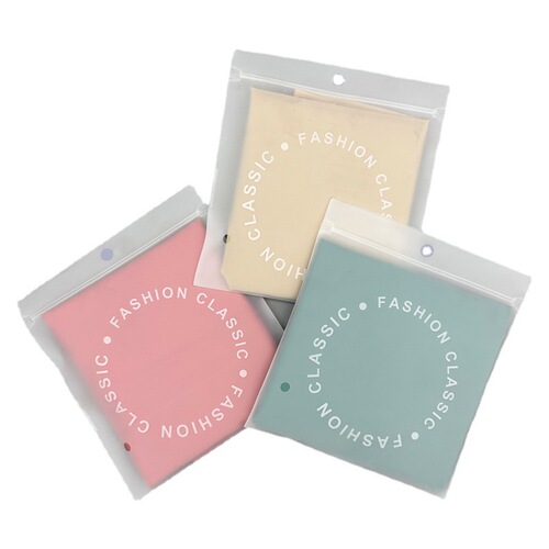 Wholesale transparent zipper bag for underwear, disposable underwear small plastic bag, PE sanding clothing packaging