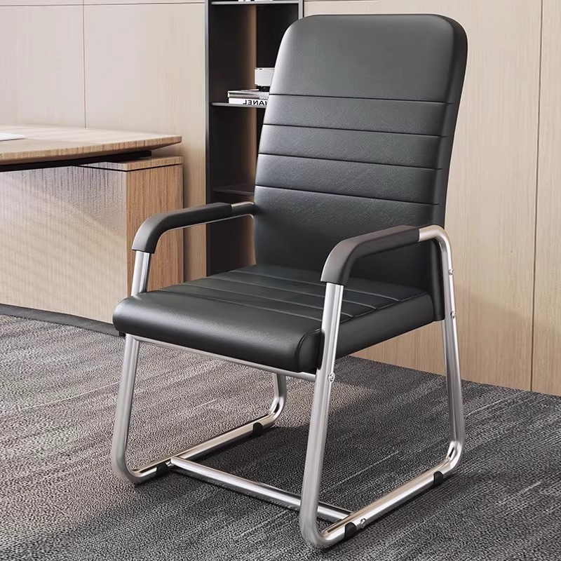 Office Chair, Comfortable Sedentary Computer Chair, Home Bow-Shaped Conference Staff Chair, Mahjong Chair, Student Dormitory Backrest Chair