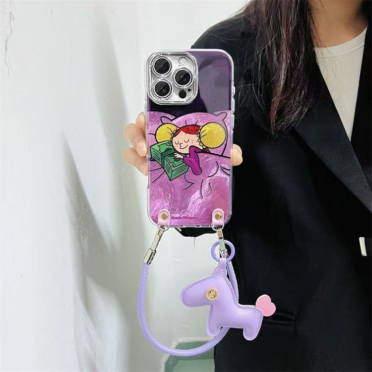 暴富女孩苹果16ProMax手机壳iPhone15镜头全包13女14软套iphone12|undefined