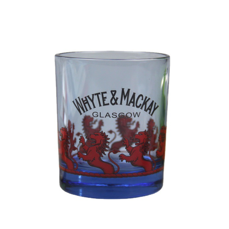 Malker Cup round whiskey glass of glass beer glass high white…