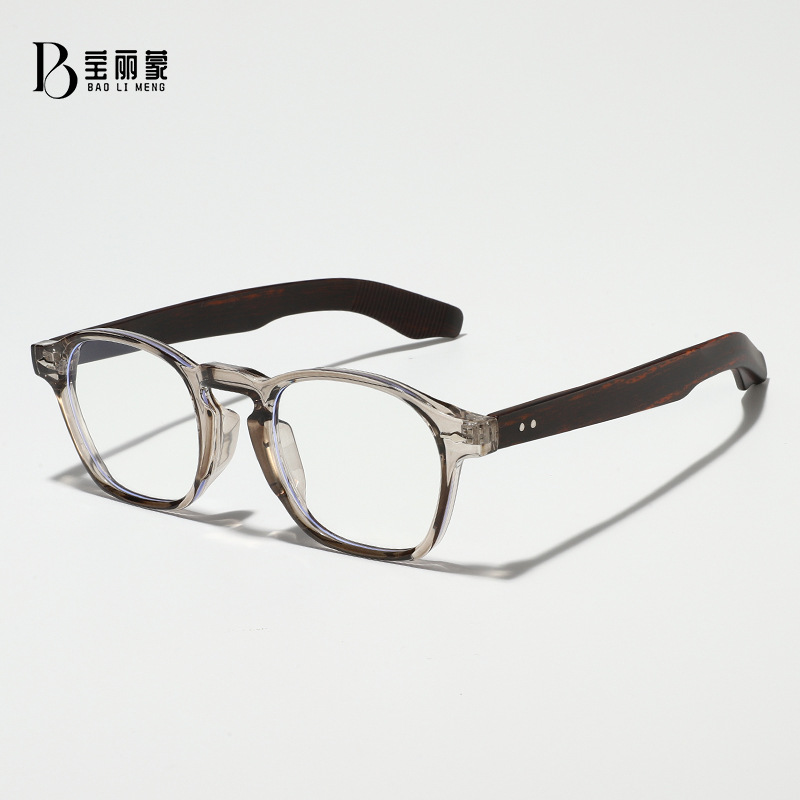 Moda TR90 anteojos de luz azul para hombres y mujeres anteojos de miopía coreana simple inins anteojos de luz plana retro marco de gafas versátil