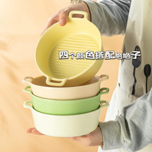 风陶瓷双耳烤碗网红ins风餐具烤箱微波炉专用早餐沙拉碗厂批发