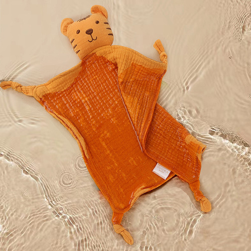 Soothing towel baby can enter the gauze doll newborn baby sleep artifact 0-3 years old hand puppet toy