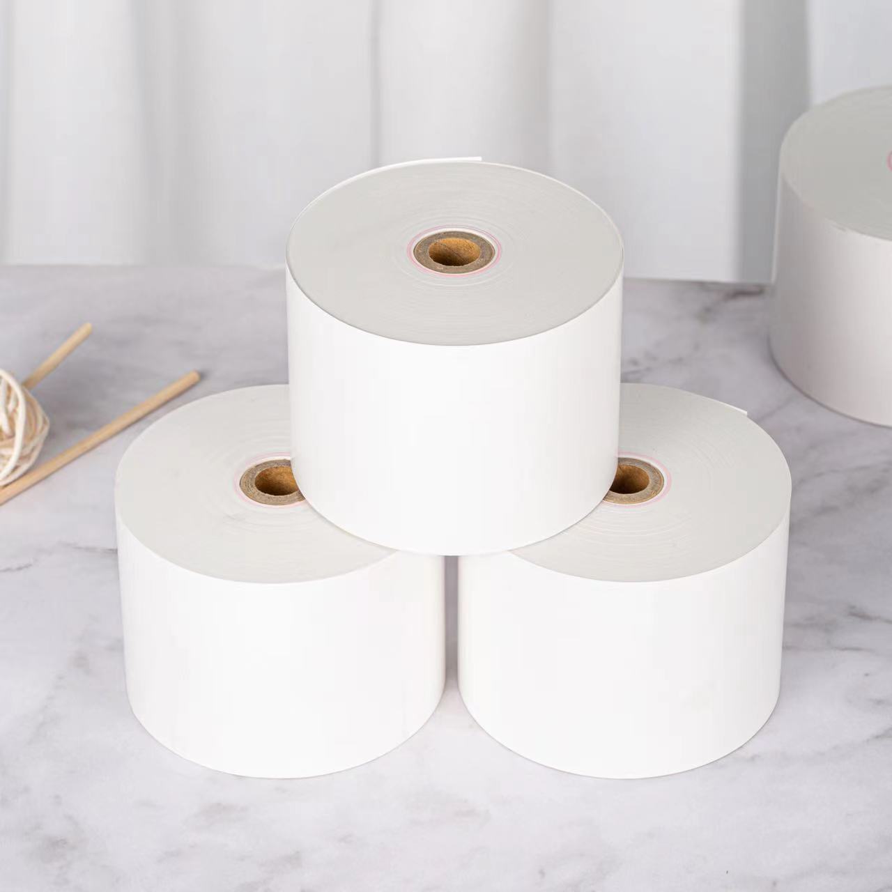 Venta directa de fábrica 57*70 térmica caja registradora papel meituan elemo para llevar dedicado