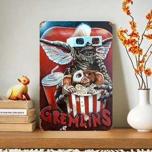 Cross Border Goods Pixie Retro Horror Movie Poster: Retro Tin Painting for Home Wall Decoration