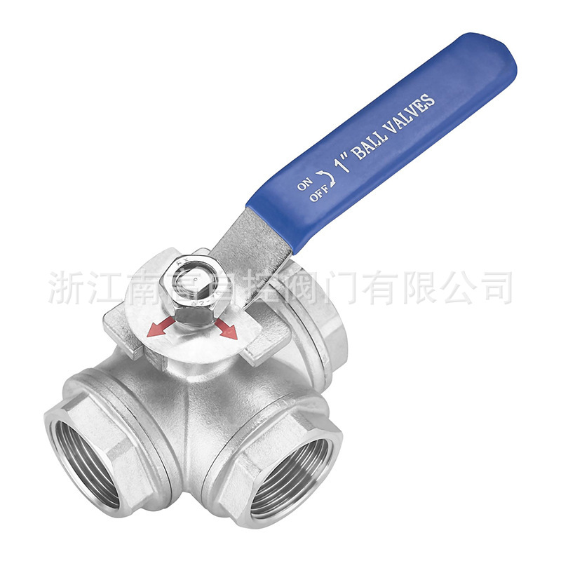 浙江南高供应Q15F-16P螺纹连接T型三通球阀 304T型三通球阀DN100