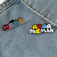 Милая мультяшная креативная шапочка из искусственного металла, значок Pac-Man, брошь из сплава, капающее масло, аксессуары, украшение на булавке