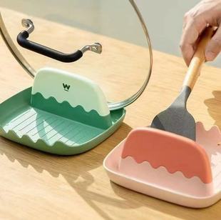 Punch-free Pot Cover Rack Creative Pot Shovel Rack Household Soup Spoon Pad Chopsticks Storage Kitchen Storage Rack Countertop Rack