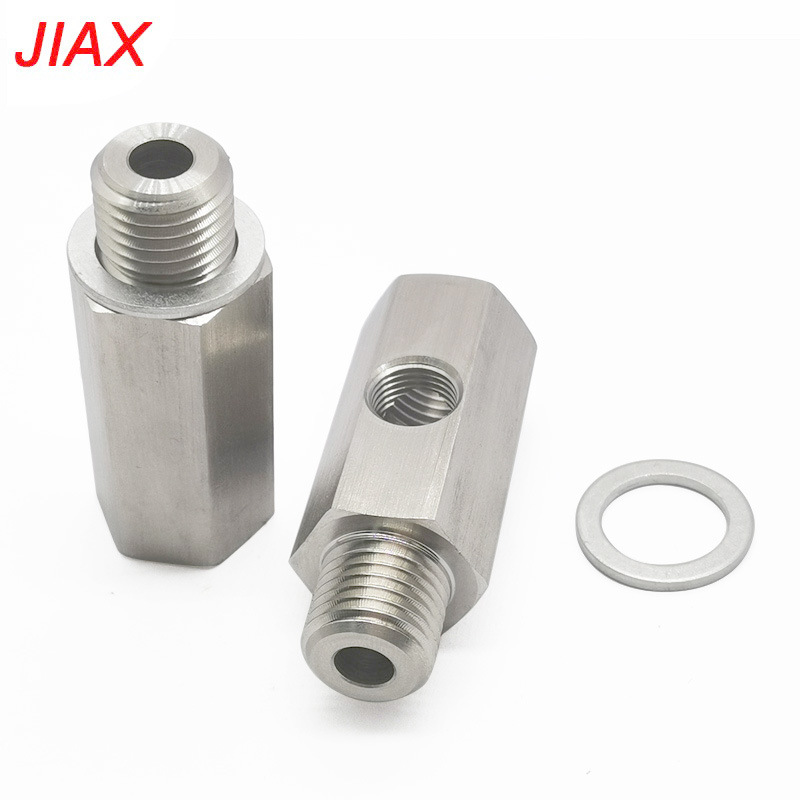 Coche modificado M14X1.5 rpm 1/8NPT orificio lateral tubo de suministro de combustible turboalimentado conector del medidor de presión de combustible T