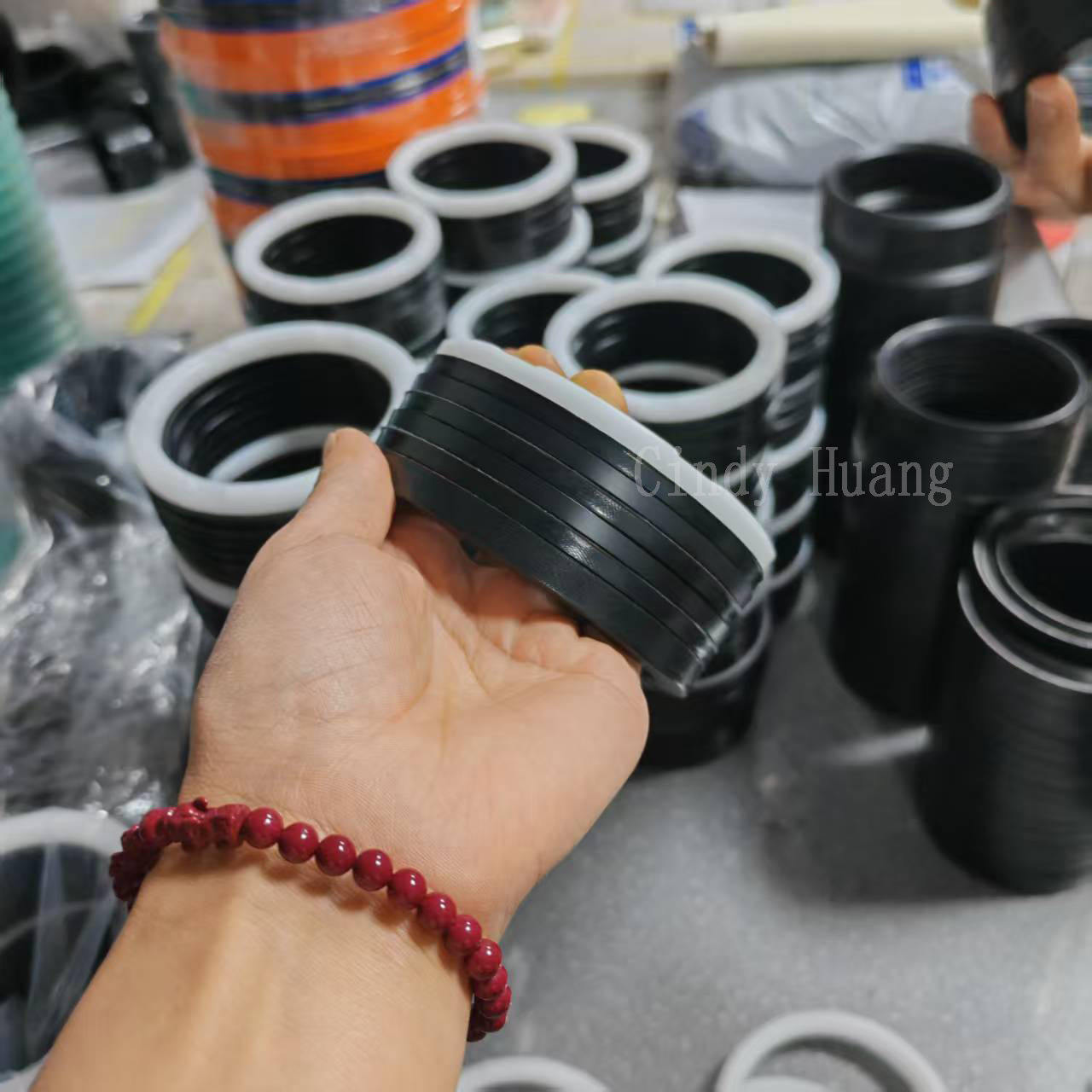 厂家直接供应橡胶夹布V组七组合密封圈耐磨泵车密封件高度任意组