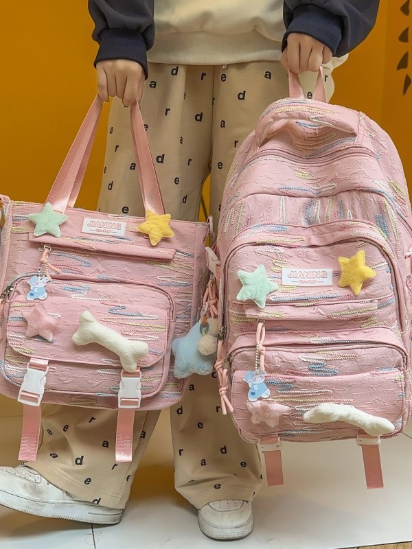 2025 new schoolbag children primary school students grade 3-6 girls junior high school students Senior high school backpack college style backpack