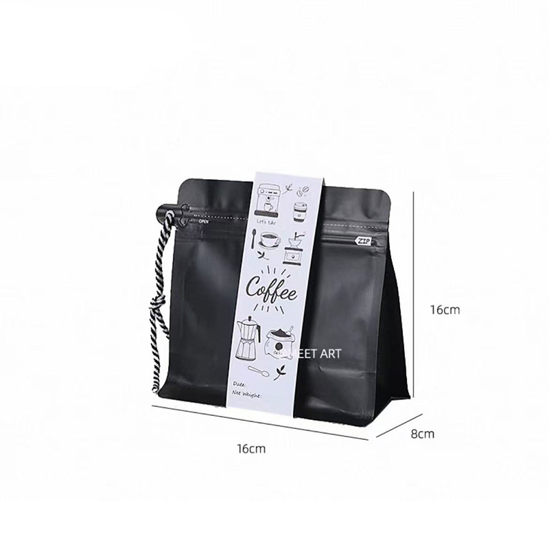 Bolsa de Papel Kraft para Café Papel Kraft Almacenamiento Decorativo para Decoración y Almacenamiento