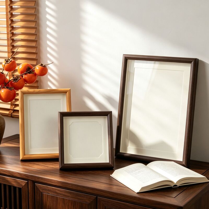 Wooden hollow three-dimensional photo frame 6 inches 8inch 10inch A4/A3 calligraphy and painting frame DIY framing kit Wooden hollow three-dimensional photo frame 6 inches 8inch 10inch A4/A3 calligraphy and painting frame DIY framing kit