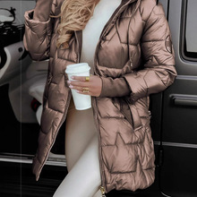 2025冬季跨境新款欧美亚马逊TEMU速卖通连帽棉服三拉链连帽棉衣