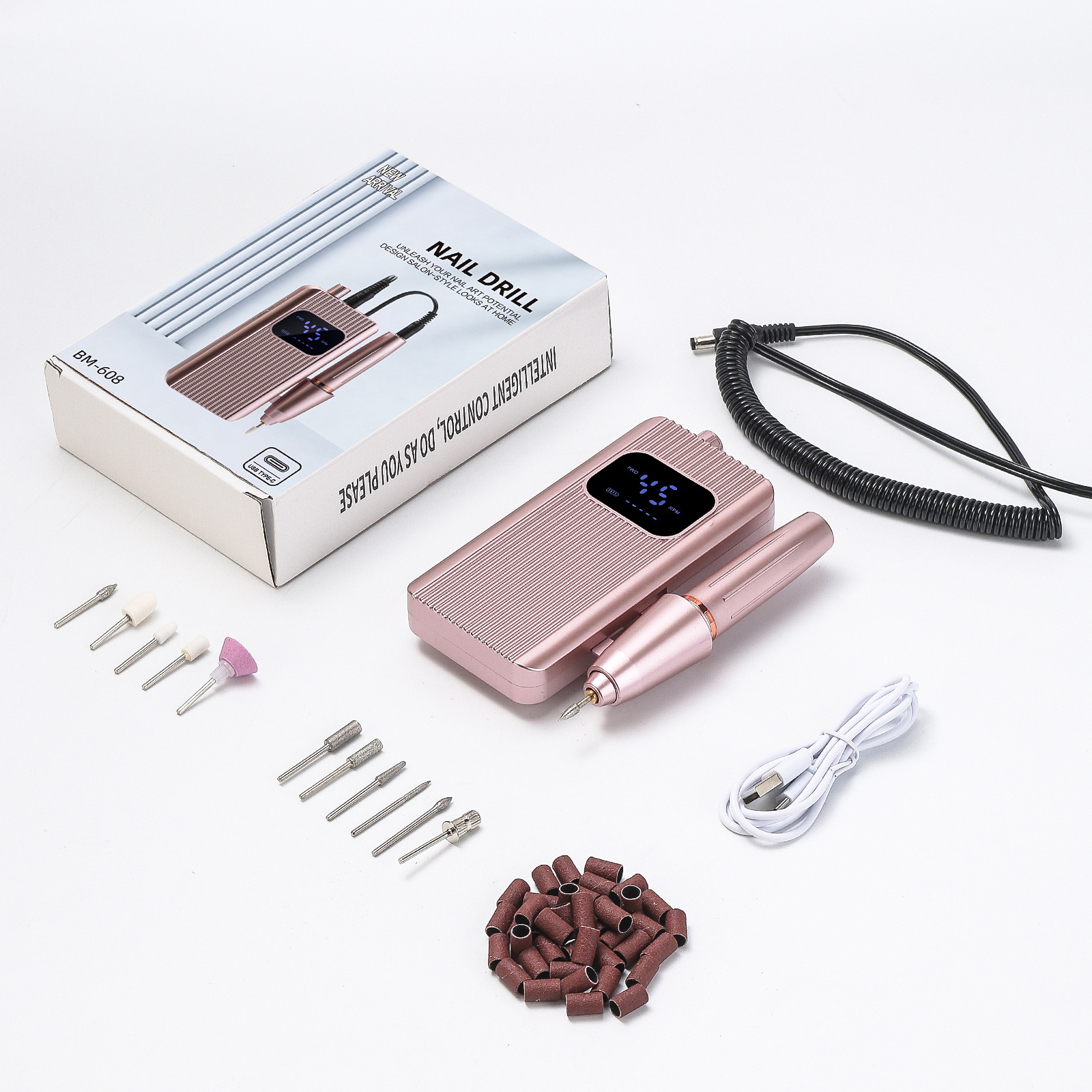 Amino de uñas transfronterizas carga amino de uñas eléctrico portátil amino de uñas profesional amino de uñas pulido herramienta de eliminación de piel muerta
