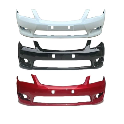 with various colors of paint, Bumper