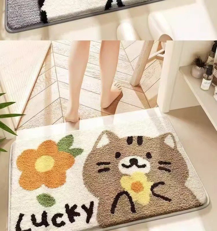 卡通地垫,仿羊绒地垫
